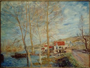 The Flood at Moret by Alfred Sisley