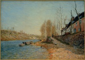 The White Cross at Saint-Mammès by Alfred Sisley