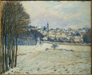 Snow in Marly-le-Roi by Alfred Sisley