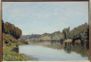 La Seine at Bougival by Alfred Sisley