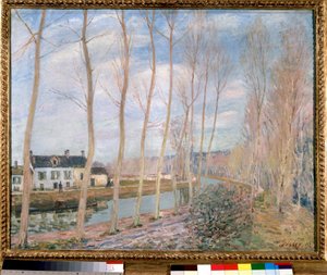 The Loing Canal by Alfred Sisley (1892). Musée d
