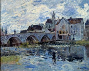 Le Pont de Moret by Alfred Sisley