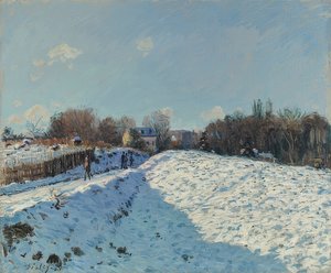 Louveciennes in the Snow. 1874 by Alfred Sisley