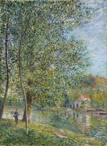 Morning Near the Loing by Alfred Sisley