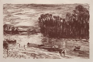 On the Banks of the Loing by Alfred Sisley
