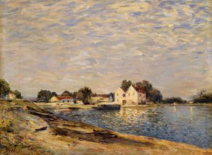 Saint-Mammes, on the Banks of the Loing by Alfred Sisley