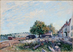 Saint-Mammès. Morning by Alfred Sisley
