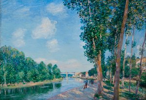 Saint Mammes, June Sun by Alfred Sisley