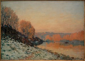 Snow in Port-Marly, White Frost by Alfred Sisley