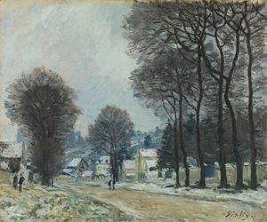 Snow at Louveciennes by Alfred Sisley