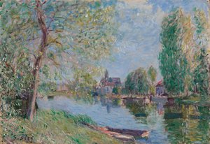 Spring in Moret-sur-Loing by Alfred Sisley