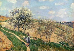 Springtime at Bougival by Alfred Sisley