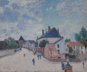 Street in Moret by Alfred Sisley
