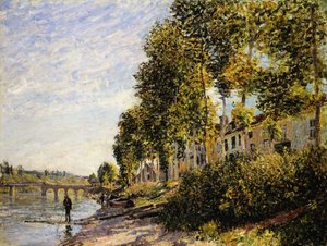 Sunny Morning at Saint Mammes by Alfred Sisley