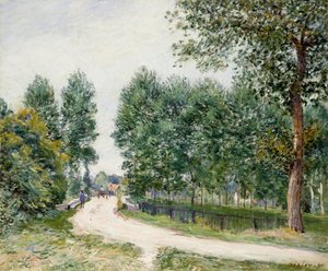 The Saint-Mammes Path, Morning by Alfred Sisley