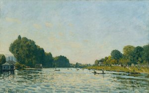 The Seine at Bougival by Alfred Sisley