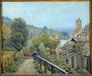 View of Louveciennes, path of the middle coast called heights by Marly