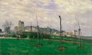View of Montmartre from the Cité des Fleurs by Alfred Sisley