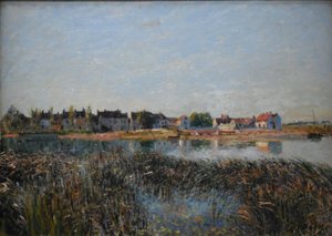 View of Saint-Mammès by Alfred Sisley