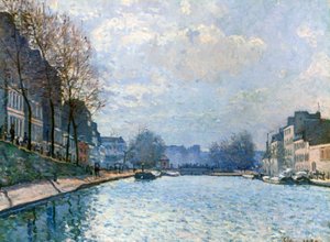 View of the Canal Saint-Martin, Paris, 1870