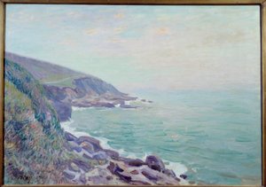 View of the Coasts of Wales in the Mist by Alfred Sisley
