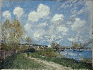 Summer at Bougival, 1876 by Alfred Sisley