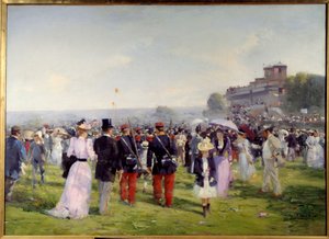 End of Races at Auteuil by Alfred Smith