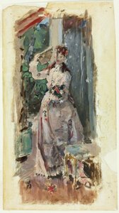 The Corner of the Balcony by Alfred Emile Stevens