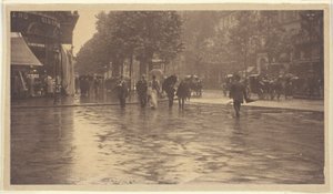 A Wet Day on the Boulevard, Paris by Alfred Stieglitz