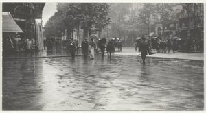 A Wet Day on the Boulevard, Paris by Alfred Stieglitz