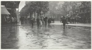 A Wet Day on the Boulevard, Paris by Alfred Stieglitz