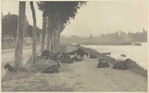 On the Seine—Near Paris by Alfred Stieglitz