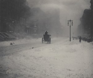 The Blizzard, New York by Alfred Stieglitz