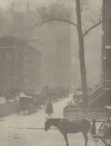 The Street, Fifth Avenue by Alfred Stieglitz