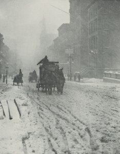 Winter, Fifth Avenue by Alfred Stieglitz