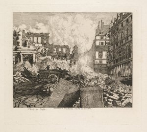 Paris by Train. Demolition of the Vaudeville Theatre: rue du Dix-Decembre by Alfred Taiée