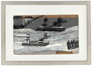 Gunboats in wartime by Alfred Wallis