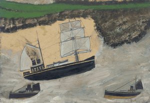 Three steamers by Alfred Wallis