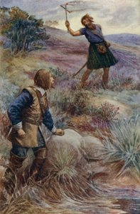 James Graham, Marquis of Montrose, Scottish Royalist Commander, Receiving News of an Invasion of Irish Troops in Scotland by Alfred Wallis Mills