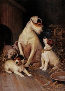 The Little Girl and Her Dogs