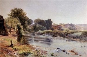 A Bit of Old England Half Asleep by Alfred William Hunt