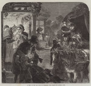 A Visit to the Old Folk on Christmas Eve by Alfred William Hunt