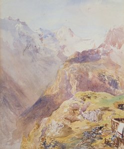 Lauterbrunnen Valley from Murren by Alfred William Hunt