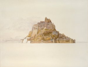 Mont St Michel from the Sands by Alfred William Hunt