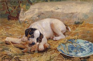 The Nearer the Bone, the Sweeter the Meat by Alfred William Strutt