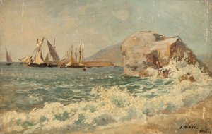 Surf at Nervi by Alfred Zoff