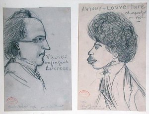 Portraits of either Charles Nodier or Gustave Planche and Alexandre Dumas Pere