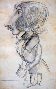 Self Portrait, 1838 by Alfred de Musset