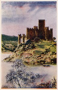 Castle of Almourol, Portugal by Alfredo Roque Gameiro