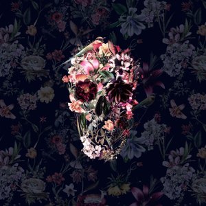 Gothic Floral Skull